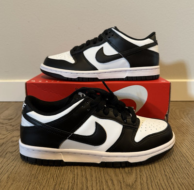 Nike Dunk Low Panda Black/White NEW Youth 4.5/Women s 6
