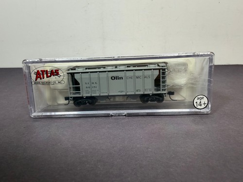 Tren escala N Atlas 31947 PS-2 vagón tolva OLIN CHEMICAL NIHX 80151 | Condition: New