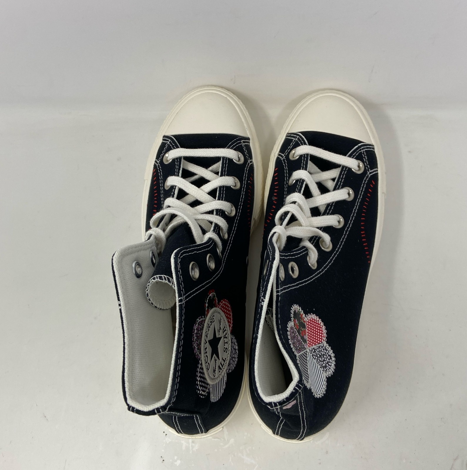 Converse Chuck Taylor All Star Lift Platform Crafted Patchwork Hi Black Women’s