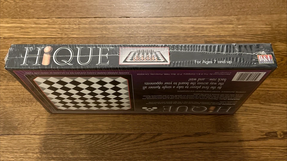 HIQUE Game Missing Link Between Chess & Checkers Wood Pieces NEW & SEALED Rare! - Image 3 of 3