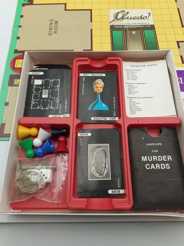 Vintage Travel Cluedo - The Great Detective Game - Waddingtons - Board Game 1984 - Image 3 of 4