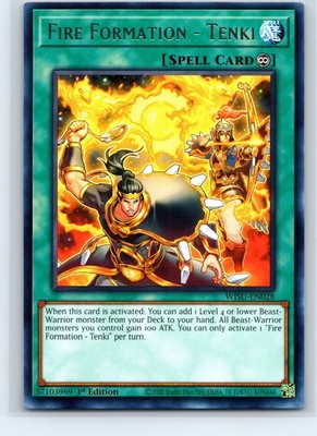 Fire Formation - Tenki Rare Wild Survivors 1st Edition WISU-EN028 Yugioh Card NM