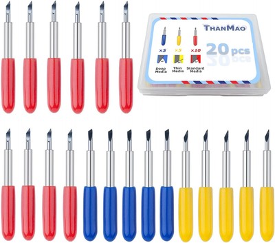 THANMAO 20 Pcs Replacement Blades Compatible with Explore Multicolored 20 
