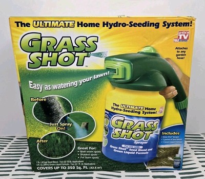 Grass Shot ULTIMATE Home Lawn Hydro-Seeding System New Gardening Tools 