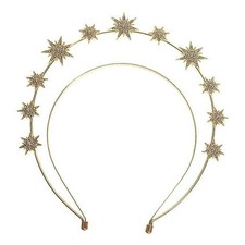 Goddess Halo Crown for Women Gold Stars Goddess Crown Headband Giltter