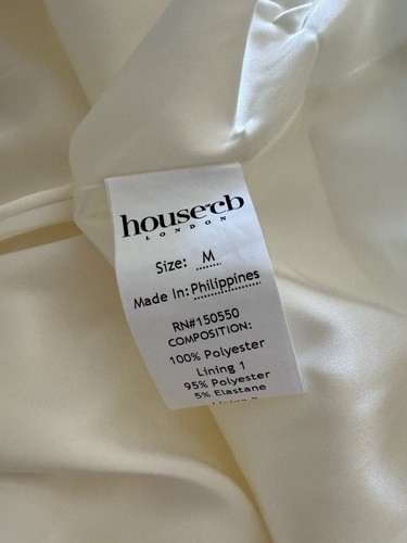 House Of CB Coco Vintage Ivory Satin Midi Dress - Bild 3 von 5