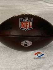 Used Wilson NFL Duke 2022 Houston Texans Leather Game Prepped Football Ball 017