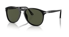 Persol PO9649S 95/31 55mm Sunglasses, Black/Crystal Green