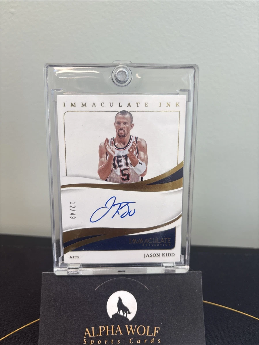 Panini Jason Kidd Basketball Autographed Sports Trading Cards