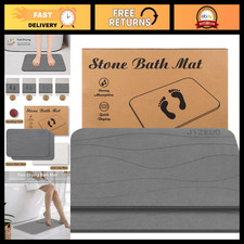 Diatomaceous Earth Bath Mat - Non-Slip, Super Absorbent, Quick Drying, 2 Pack, G