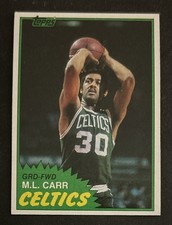 1981-82 Topps East M.L. Carr Basketball Card #72 Celtics GRD-FWD VG O/C