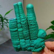 401G Natural VELVET Azurite/Malachite cat's eye specimen crystal mineral-Congo