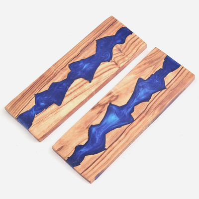 Custom Made Wood Resin Pair Scales For Knife Making Knife Handle 2961