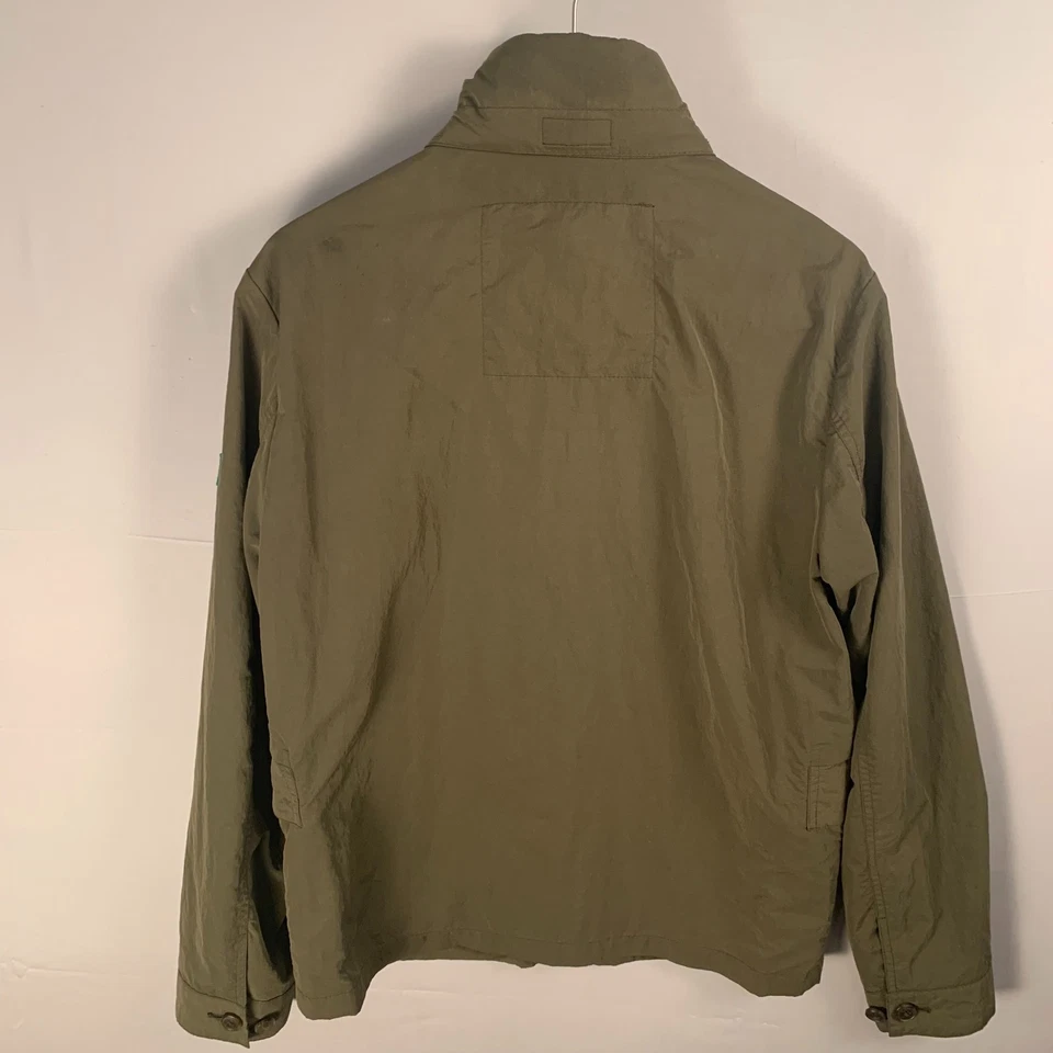 Calvin Klein Outdoor Jacket Mens Field Jacket Zipper/Button Closure Green S Hood - Image 3 of 4