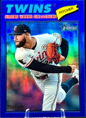 2026 Topps Heritage - Simeon Woods Richardson #200 - True Blue Refractor /150