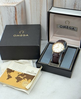 OMEGA SEAMASTER DE VILLE AUTOMATIC DATE 14K YELLOW GOLD FILLED 70 s WATCH