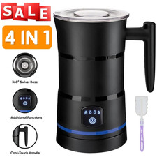 Electric Milk Frother 4 in 1 Automatic Frother Milk Steamer Latte Coffee Foam