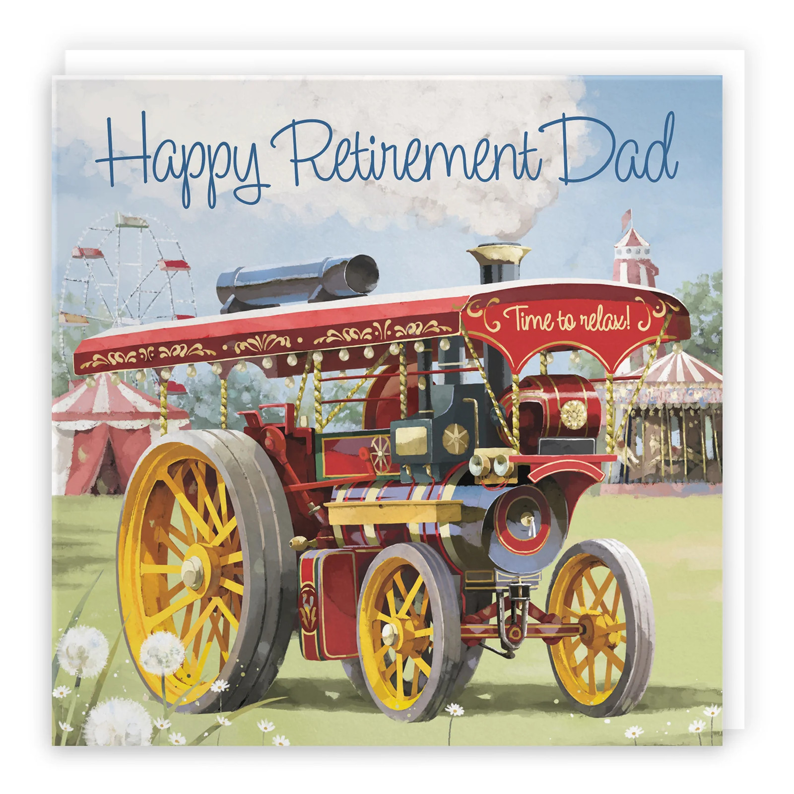 Dad Traction Engine Retirement Card Milo's Gallery