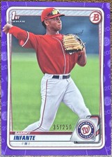 2020 Bowman Draft Sammy Infante 1st Purple #35/250 Nationals #BD-48
