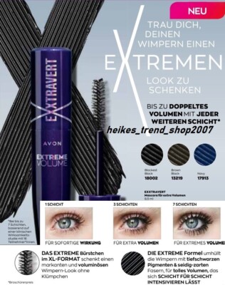AVON Extravert  Mascara für extremes Volumen Neu auch wasserfest !