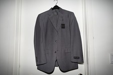 BRAND NEW Pronto Uomo 3-Piece Suit Grey Size 40R Jacket/34 Waist