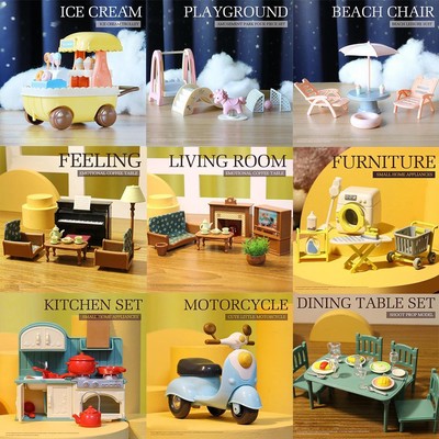 Süße Miniatur-Möbel Zubehör Kinder Spielzeug Küche Kochen Dinge Geschenk New K0