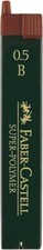 FABER-CASTELL 120501 - Feinmine Super Polymer, Härtegrad B, 0.5 mm,3 x 12 Stück