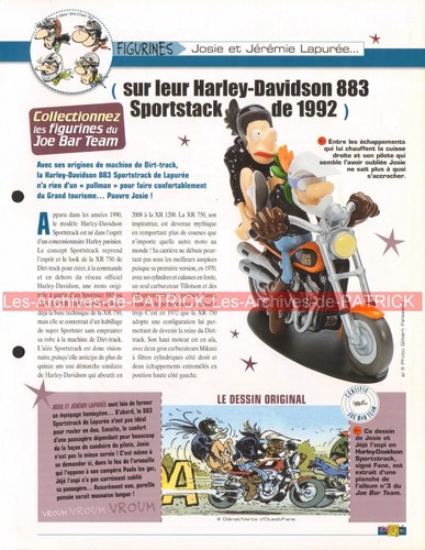 Harley Davidson - 883 Sportstrack Joe Bar Team - Modèle Presse - 1/18