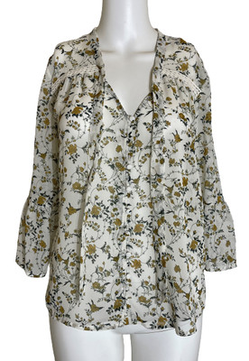 White Print  Prairie Top - American Rag Cie , XS - NWT