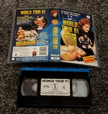 WWF/WWE WORLD TOUR 91 PAL VHS VIDEO SILVER VISION WRESTLING