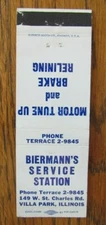 GAS STATION: BIERMANN'S SERVICE STATION (VILLLA PARK, ILLINOIS) (1950s) -G28
