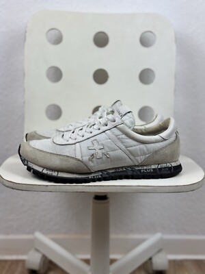 Unisex PREMIATA VAR. 3136 White Nylon Sneakers Size 40/26cm