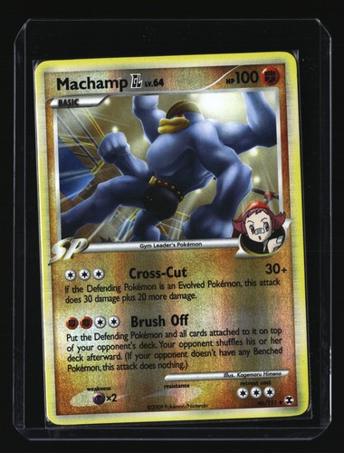 Pokemon MACHAMP GL 46/111 Reverse Holo (2009 Rising Rivals) LP/Light ...