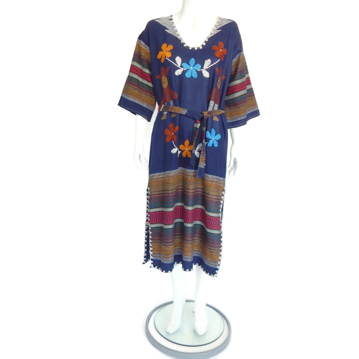 knee length dresses for ladies Zimmermann Maxine Kaftan Midi Dress Cream Black Poster – blueandcream