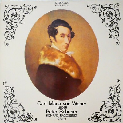 Weber Lieder Peter Schreier ETERNA LP-3622
