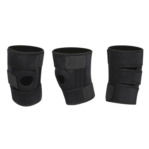 Knee Brace Compression Sleeve Joint Support Open Patella Stabilizer Wrap Straps - Picture 21 of 32