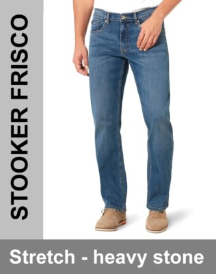 STOOKER FRISCO STRETCH / heavy stone / blau / 5-Pocket / HERREN JEANS HOSE