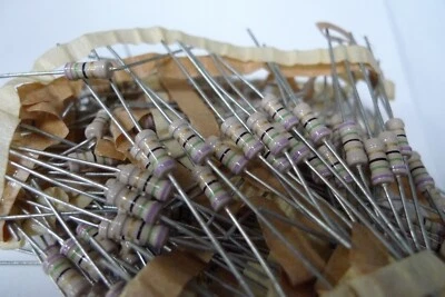 Resistor Metal Film Philips 5% X5 Off Original Vintage Resistors Drop Down Menu - Image 1 of 4