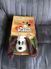 Pound Puppies Galoob 1998 in Open Bad Box White Brown Nice 