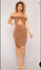 Fashion Nova Callida Off Shoulder Dress Sz Large