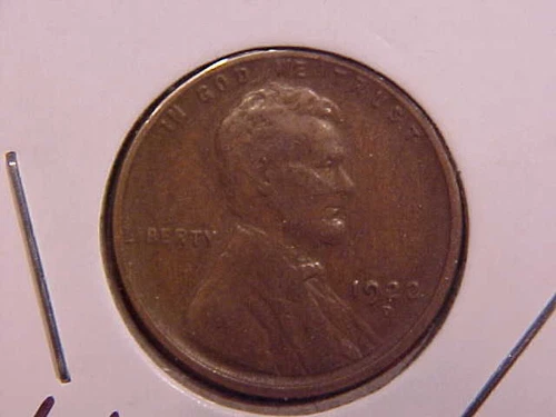 1922 D LINCOLN CENT - SCRATCHES ON REVERSE - VF - SEE PICS! - (N8803)