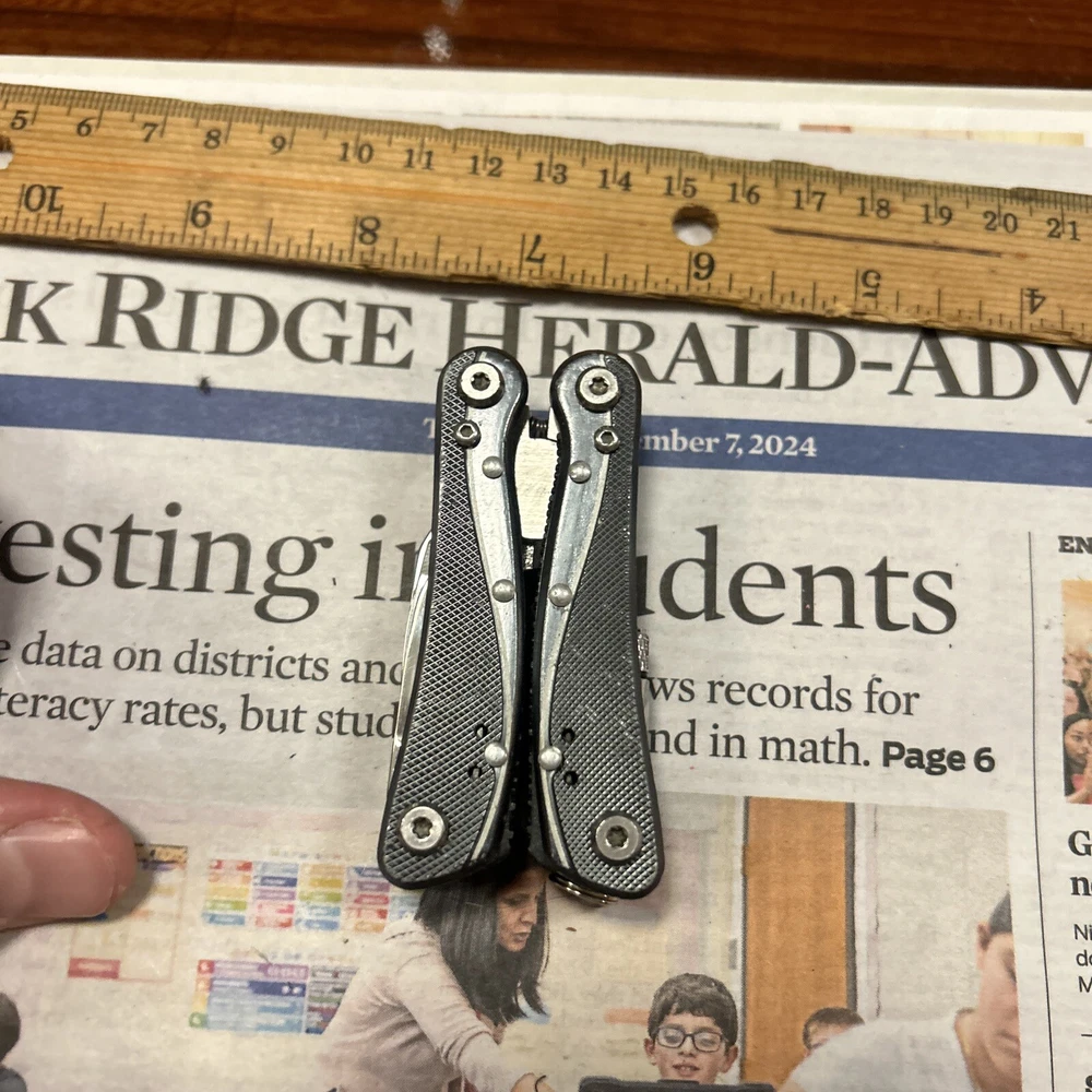 Multi Tool Grey Flashlight Pliers
