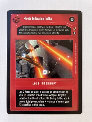 Trade Federation Tactics Star Wars ccg Theed Palace