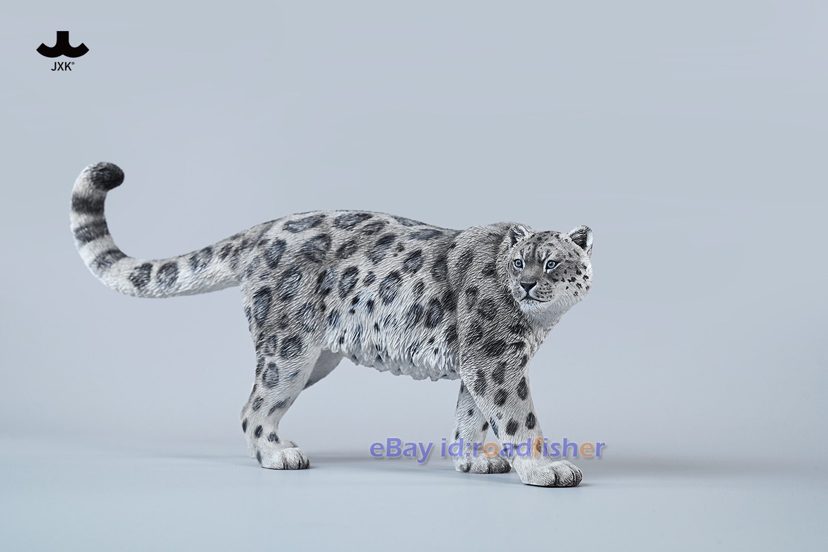 JXK 1/6 Snow Leopard Model Animal Figure Panthera Uncia Collection