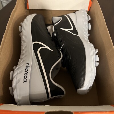 Nike React Infinity Pro Golf Shoes Men s Size 8 US Black White Cleats CT6620-004