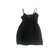 NWT Women S Urban Outfitters Sparkle & Fade Surplice Wrap Black Mini Dress LBD