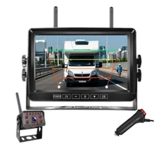 7 Inch Digital Wireless DVR Monitor Backup Camera BSD Rear View For Van Truck