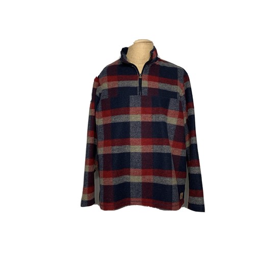 john wayne wooly plaid fleece pullover