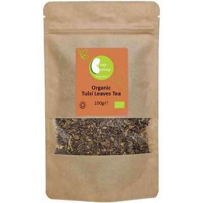Bio Tulsi Blätter Tee - Zertifiziert Bio - von Busy Beans Bio (100g)