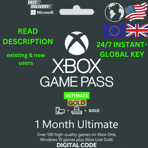 Game Pass Ultimate 3 Months For XBox Live (Digital Code